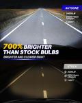 AUTOONE 9005 Bulbs, 700% Brighter 24000 Lumens 6500K HB3 Bulbs