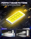 AUTOONE 9005 Bulbs, 700% Brighter 24000 Lumens 6500K HB3 Bulbs
