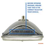SYLVANIA H6054 SilverStar High Performance Halogen Sealed Beam Headlight 142x200, (Contains 1 Bulb), White, H6054ST.BX