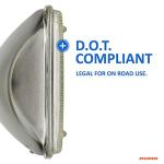 SYLVANIA H6054 SilverStar High Performance Halogen Sealed Beam Headlight 142x200, (Contains 1 Bulb), White, H6054ST.BX