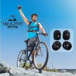 MEAJOO 4PCS Bling Crystal Diamond Tire Stem Valve Caps, Dustproof Car Wheel Tire Valve Caps Universal Tire Valve Stem Covers for Cars, SUV, Trucks, Bikes, Motorcycles, Bicycles (Black)