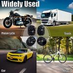 MEAJOO 4PCS Bling Crystal Diamond Tire Stem Valve Caps, Dustproof Car Wheel Tire Valve Caps Universal Tire Valve Stem Covers for Cars, SUV, Trucks, Bikes, Motorcycles, Bicycles (Black)