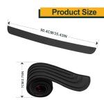 Pleoos Car Rear Bumper Guard Protector Anti-Collision Patch Anti-Scrape Rubber35.5inch x2.75inch Car/SUV Universal Rubber Anti-Scratch Trunk Exterior Accessories (Black)