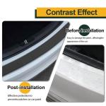 Pleoos Car Rear Bumper Guard Protector Anti-Collision Patch Anti-Scrape Rubber35.5inch x2.75inch Car/SUV Universal Rubber Anti-Scratch Trunk Exterior Accessories (Black)