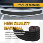 Pleoos Car Rear Bumper Guard Protector Anti-Collision Patch Anti-Scrape Rubber35.5inch x2.75inch Car/SUV Universal Rubber Anti-Scratch Trunk Exterior Accessories (Black)