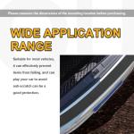 Pleoos Car Rear Bumper Guard Protector Anti-Collision Patch Anti-Scrape Rubber35.5inch x2.75inch Car/SUV Universal Rubber Anti-Scratch Trunk Exterior Accessories (Black)