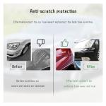 Suvnie 2 PCS Car Bumper Anti-Scratch Strips, Front and Rear Corner Bumper Guard Protector, Auto Rubber Bumper Anti Collision Decorative Trim, Universal for Most Cars, SUVs, Trucks (Long, Black)