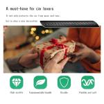 Suvnie 2 PCS Car Bumper Anti-Scratch Strips, Front and Rear Corner Bumper Guard Protector, Auto Rubber Bumper Anti Collision Decorative Trim, Universal for Most Cars, SUVs, Trucks (Long, Black)