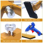 Winsall Auto Body Dent Puller Kit, Paintless Dent Repair Tool Adjustable Car Dent Remover Kit with Rubber Hammer and Metal Tap Down Pen for Auto Hail Damage Repair & Other Metal Surface 39PCS