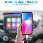 Car Apple Carplay Cable，USB A to Lightning Cable 3FT Compatible with iPhone 14 13 12 11 Pro Max XR XS X Charger Cord，Car Charging Cord