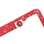 TZARROT Red Bling Rhinestone License Plate Frames for Women, Metal Rust-Proof License Plate Cover Bling Car Accessories for Women Girls