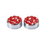 TZARROT Red Bling Rhinestone License Plate Frames for Women, Metal Rust-Proof License Plate Cover Bling Car Accessories for Women Girls