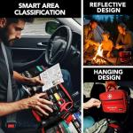 430 Piece First Aid Kit, Well-Organized Premium Waterproof Compact Trauma Medical Kits for Any Emergencies, Ideal for Home, Office, Car, Travel, Outdoor, Camping, Hiking, Boating (Red)