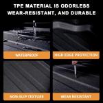 MJBYMAT Floor Mats for 2015-2019 2020 Chevy Chevrolet Suburban/GMC Yukon XL 8 Seats(2nd Row Bench Seats) with Trunk Mat & Backrest Mat,TPE All Weather Protection Custom Fit Car Accessories Full Set