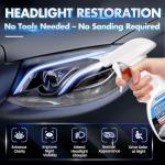 CYTITZHN Headlight Restoration Cleaner – Instant Removal of Oxidation, Yellowing & Stains, Restores Cloudy Headlamps to Like New Condition, Portable Spray for All Cars – 200ml/6.8oz