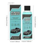2PCS Plastic Clarify For Cars, Waterless Spray Wax, Plastic Clarify, All-In-One Detailer For Car Interiors & Exteriors, Plastic Rubber Leather Restorer For Cars