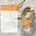 Hanging Car Air Freshener, Long Lasting Scent, Cute Air Fresheners for Women, 2 Pack Non-Toxic Essential Oil Diffuser, Made in USA