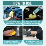 2PCS Plastic Clarify For Cars, Waterless Spray Wax, Plastic Clarify, All-In-One Detailer For Car Interiors & Exteriors, Plastic Rubber Leather Restorer For Cars