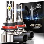 RENO H11 Bulb, H11 Fog Lights Bulb, H11 Light Bulbs Fanless In Line H9 H8 Car Fog Bulb Plug and Play, Pack of 2