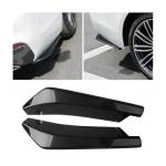 Mandark 2PCS Car Rear Bumper Diffuser Spoilers, Anti-Scratch Vehicle Rear Bumper Lip Diffuser Splitter Canard Protector, Universal Auto Front Bumper Side Skirt Spoiler Splitter Lip Body Kit (Black)