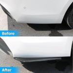 Mandark 2PCS Car Rear Bumper Diffuser Spoilers, Anti-Scratch Vehicle Rear Bumper Lip Diffuser Splitter Canard Protector, Universal Auto Front Bumper Side Skirt Spoiler Splitter Lip Body Kit (Black)