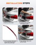 FINDAUTO ABS Rear Trunk Spoiler Wing with 3rd Brake Light Fits for 2003-2013 for Toyota Corolla Trunk Lip Spoiler