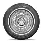 Set of 4 (FOUR) Travelstar UN106 All Season 14mm White Wall Radial Passenger Car Tire - 155/80R13 79T + Road Hazard Warranty Included 155/80/13 (Tire Only)