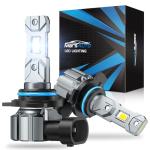 Marsauto M1S 9012 Bulbs, 40000LM Super Bright HIR2 9012 Fog Bulbs with 1:1 Mini Design, 6000K White Wireless Direct Insertion, 3 Min Plug and Play, IP68, Pack of 2