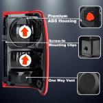 TULALUX Tail Lights Compatible With Ford Ranger 2001-2011 Rear Lamps (Red)