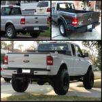 TULALUX Tail Lights Compatible With Ford Ranger 2001-2011 Rear Lamps (Red)