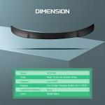 SCITOO Rear Spoiler Wing, Hard ABS Rear Trunk Spoiler Rear Wing Fits for 2011-2020 for Dodge Charger Sedan (Matte Black)