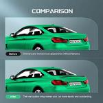 SCITOO Rear Spoiler Wing, Hard ABS Rear Trunk Spoiler Rear Wing Fits for 2011-2020 for Dodge Charger Sedan (Matte Black)