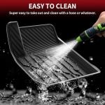 LASFIT Floor Mats for Cadillac XT4 2019-2025, All Weather TPE Custom Fit Automotive Floor Mats for Cars, 1st and 2nd Row Car Floor Mats Full Set for Cadillac XT4 Accessories, 3 PCS, Black