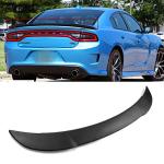 SCITOO Rear Spoiler Wing, Hard ABS Rear Trunk Spoiler Rear Wing Fits for 2011-2020 for Dodge Charger Sedan (Matte Black)