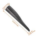 TOMALL 2Pcs Universal Car Corner Protecor Carbon Fiber Strip Stickers for Front Rear Bumper Fender Guard Car Body Anti-Collision Strip Accessories for Cars SUV Truck