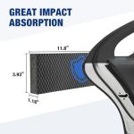 WORKPRO Garage Car Door Protector, 2 Pack Garage Wall Protector with 1.18” Ultra Thickness and Mesh Fabric Adhesive, Resilient NBR Foam Car Door Bumper Guards for Collision Protection