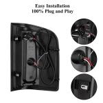 vvavv LED Tail Lights Compatible with 2007-2013 Chevy Silverado 1500 2007-2014 Silverado 2500 HD/3500 HD, LED Tube Rear Light Lamp Dark Smoke Replace A Pair