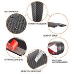 TOMALL 2Pcs Universal Car Corner Protecor Carbon Fiber Strip Stickers for Front Rear Bumper Fender Guard Car Body Anti-Collision Strip Accessories for Cars SUV Truck
