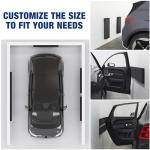 WORKPRO Garage Car Door Protector, 2 Pack Garage Wall Protector with 1.18” Ultra Thickness and Mesh Fabric Adhesive, Resilient NBR Foam Car Door Bumper Guards for Collision Protection