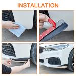 TOMALL 2Pcs Universal Car Corner Protecor Carbon Fiber Strip Stickers for Front Rear Bumper Fender Guard Car Body Anti-Collision Strip Accessories for Cars SUV Truck