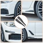 TOMALL 2Pcs Universal Car Corner Protecor Carbon Fiber Strip Stickers for Front Rear Bumper Fender Guard Car Body Anti-Collision Strip Accessories for Cars SUV Truck