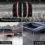 vvavv LED Tail Lights Compatible with 2007-2013 Chevy Silverado 1500 2007-2014 Silverado 2500 HD/3500 HD, LED Tube Rear Light Lamp Dark Smoke Replace A Pair