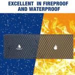 WORKPRO Garage Car Door Protector, 2 Pack Garage Wall Protector with 1.18” Ultra Thickness and Mesh Fabric Adhesive, Resilient NBR Foam Car Door Bumper Guards for Collision Protection