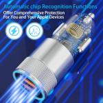 iPhone 14/13 Pro Max Car Charger, 36W 2-Port Fast USB C Car Charger Power Cigarette Lighter Adapter with 3FT Lightning Cable for iPhone 14/13 Plus/12 Pro Max/11/11 Pro Max, iPad Pro/Air/Mini