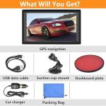 Car GPS Navigation Truck RV, 9 inch Touch Screen Latest 2025 Map, Real Voice Spoken Turn-by-Turn Direction Reminding Navigation System for Cars, Vehicle GPS with Speed and Red Light Warning (Black)