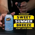 Meguiar's G16602 Meguiar's Whole Car Air Refresher, Odor Eliminator Spray Eliminates Strong Vehicle Smells Throughout Your Interior, Summer Scent, 2 Oz Aerosol Canister