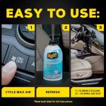 Meguiar's G16602 Meguiar's Whole Car Air Refresher, Odor Eliminator Spray Eliminates Strong Vehicle Smells Throughout Your Interior, Summer Scent, 2 Oz Aerosol Canister