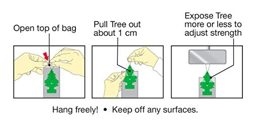LITTLE TREES Black Ice Car Air Fresheners - 24 Pack