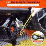 IMAYCC Car Jack 2.5 Ton/5512 lbs Universal Scissor Jack With Rubber Pad, Portable Tire Changing Kit With Lug Wrench, Emergency Kit for Sedan SUV MPV