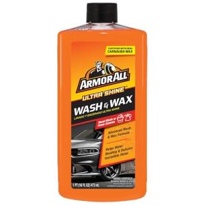 Ultra Shine Car Wash and Wax by Armor All, Car Wax and Cleaner for Cars, Trucks and Motorcycles, 16 Fl Oz